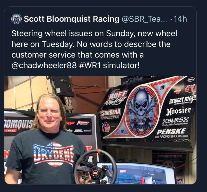 WR1 Sim Chassis | Scott Bloomquist