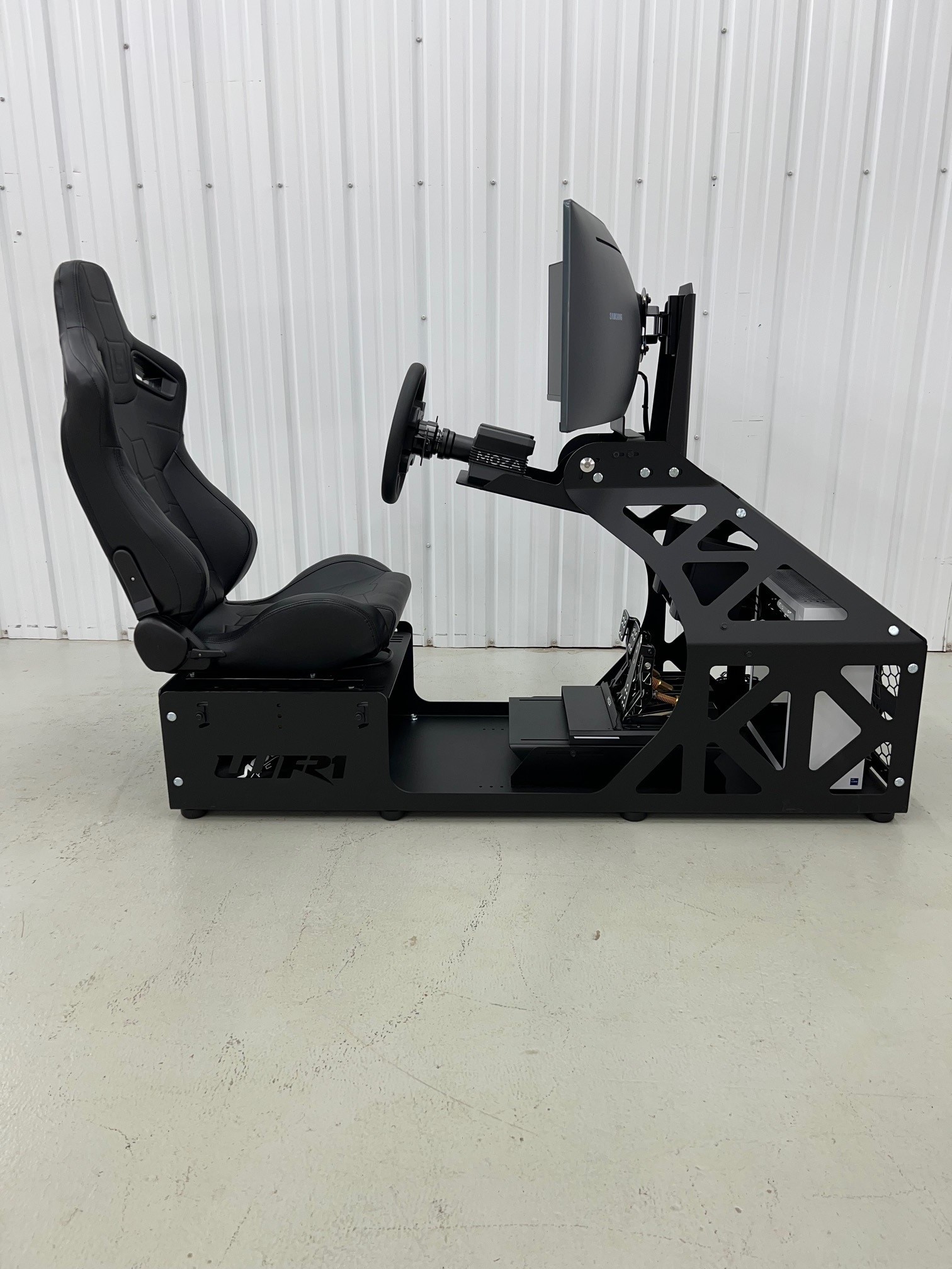 WR1 Sim Chassis | BLACK RACE READY WITH STANDARD SEAT
